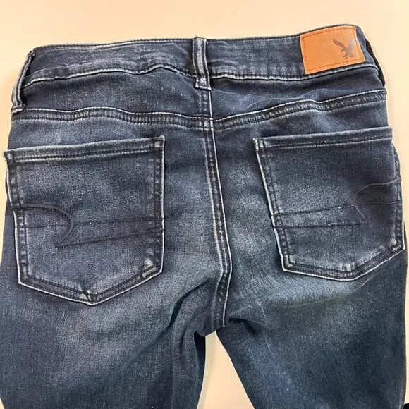 Womens American Eagle Super Super Stretch Jeggings Size 4 Reg Measures 27x28.5 - Picture 12 of 15